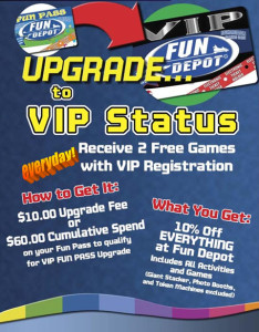 VIP Update Status - Fun Depot | Best Birthday Parties, Fun & Entertainment | Lake Worth, FL